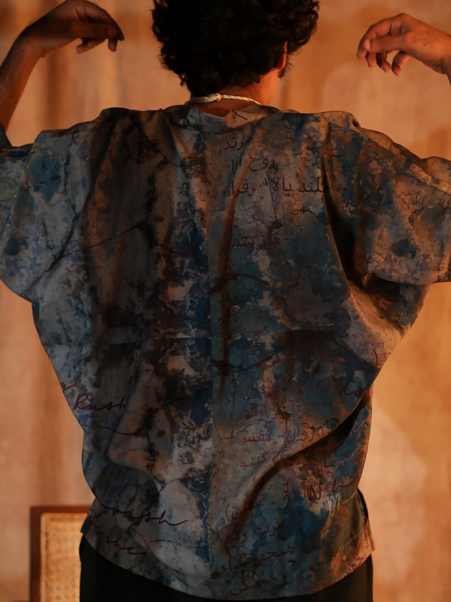 V neck Japanese Kimono Shirt