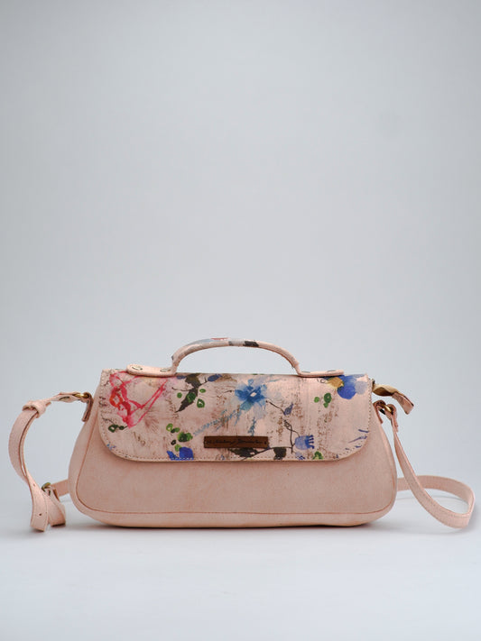 Light Pink Floral Long Bag