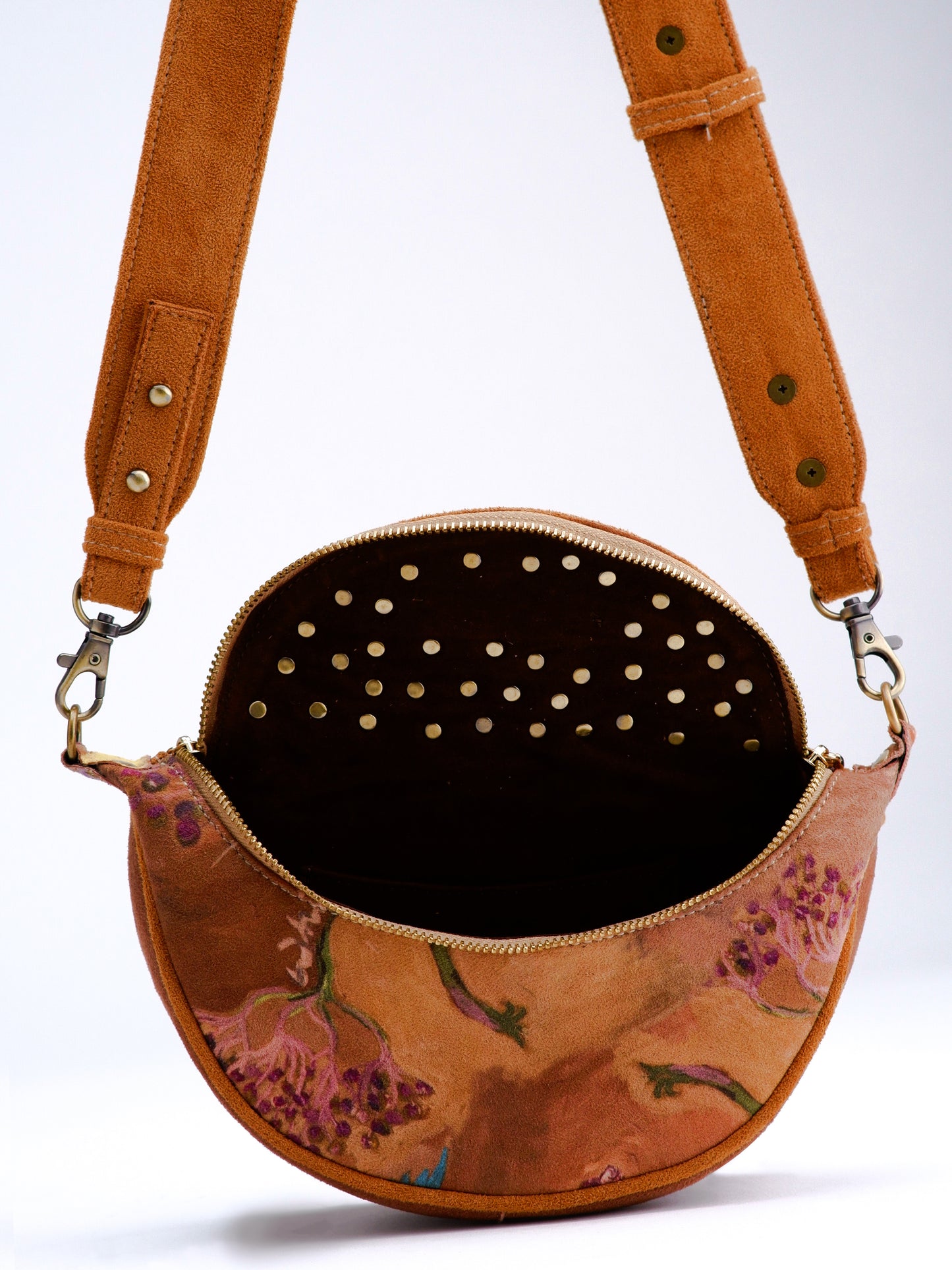 Brown Floral Fanny Bag