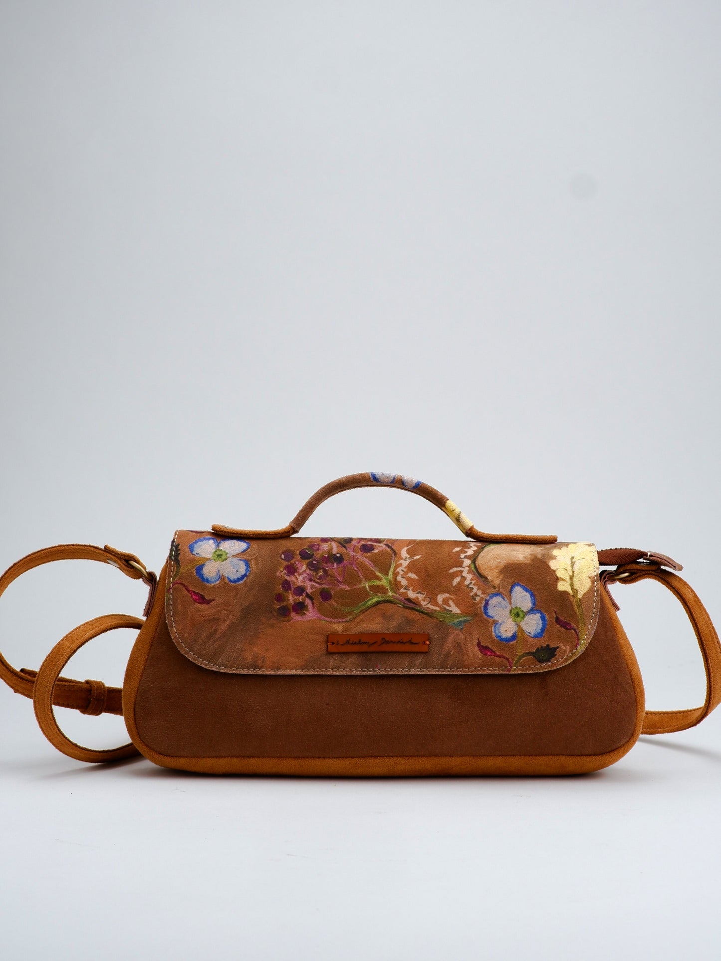 Brown Floral Long Bag