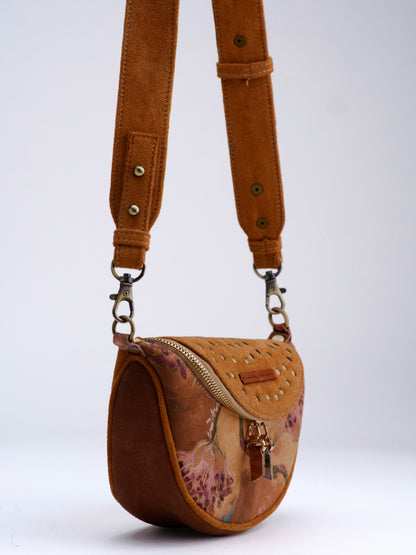 Brown Floral Fanny Bag