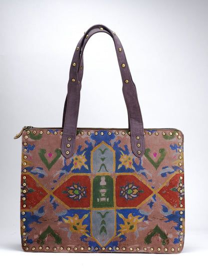 Mosaic Print Landscape Tote