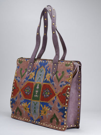 Mosaic Print Landscape Tote