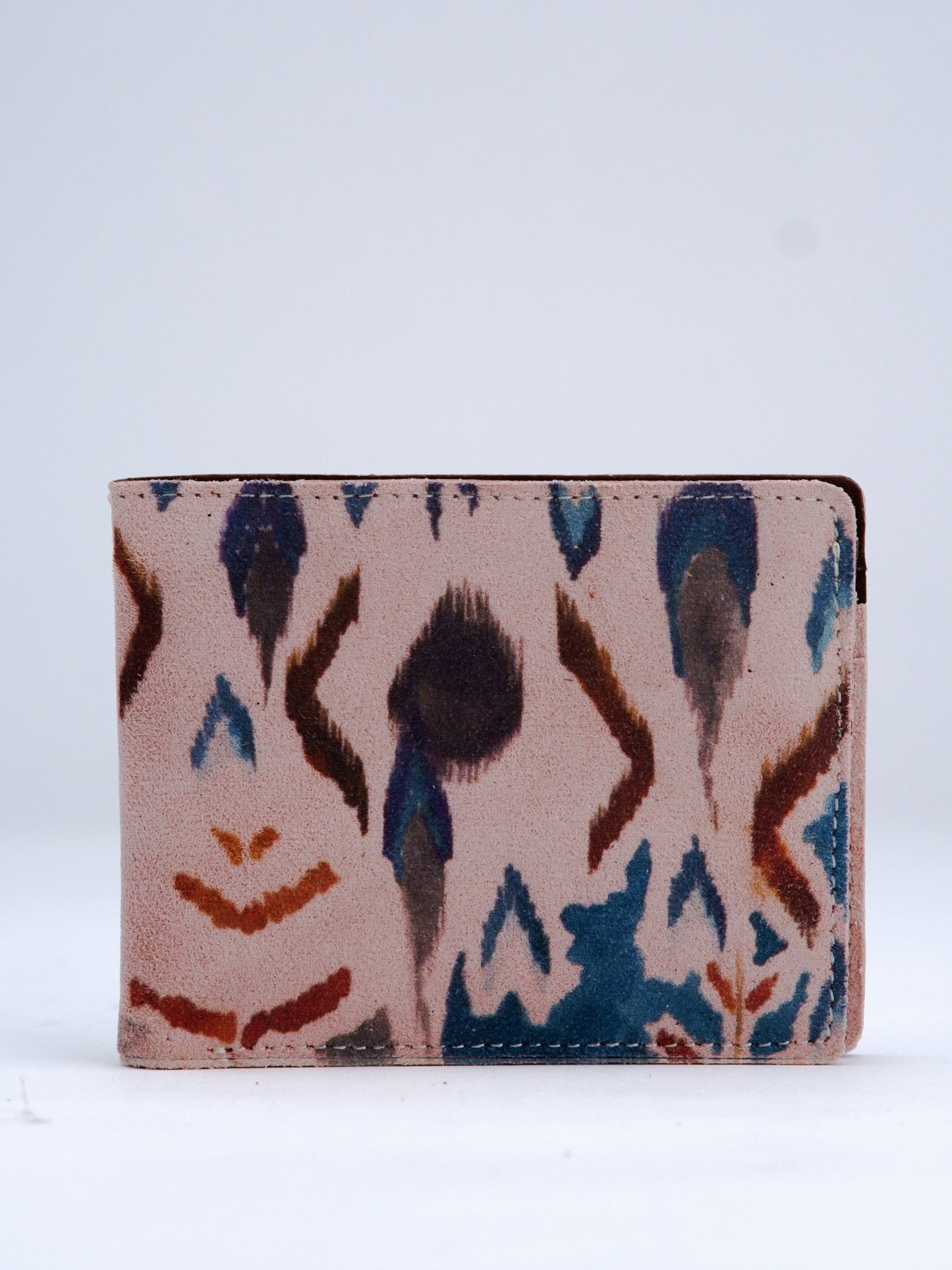 Blue Ikkat Print Wallet