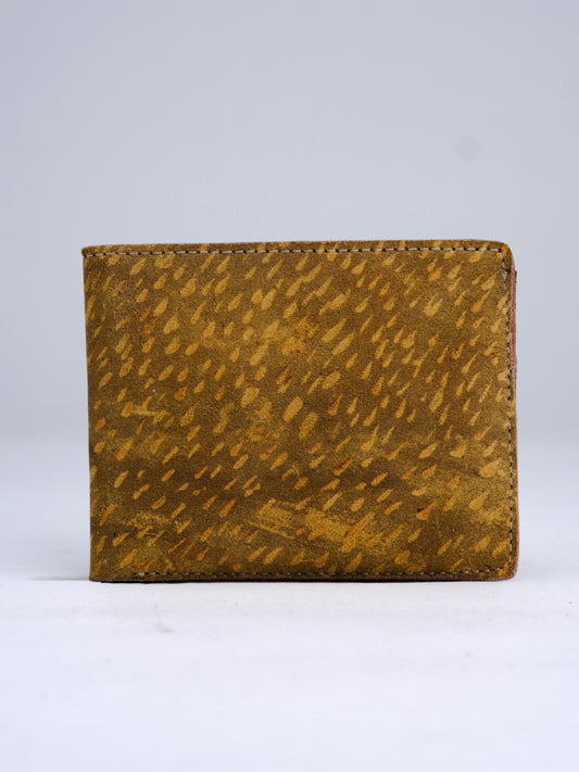 Yellow Splatter Field Print Wallet