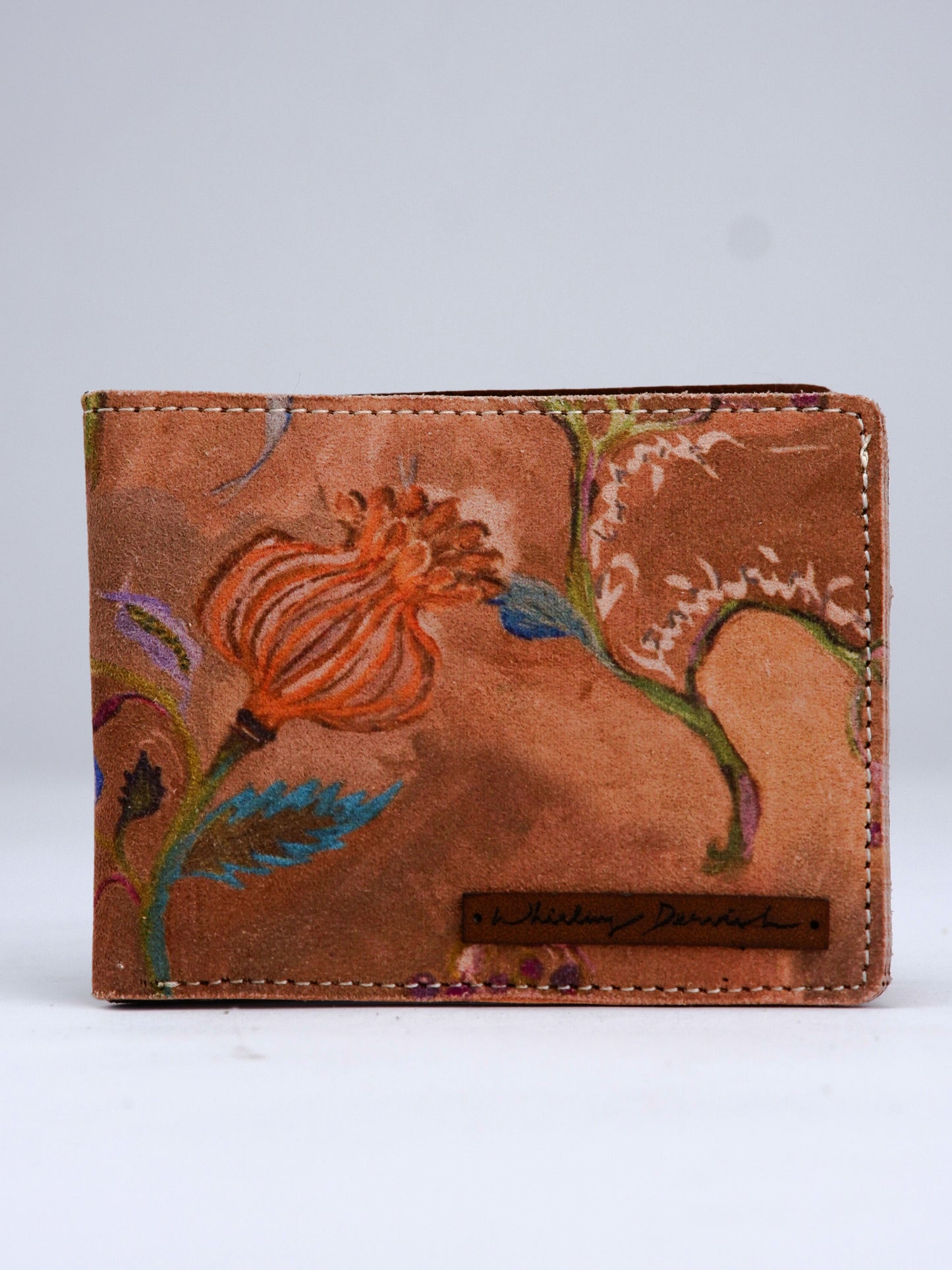 Brown Floral Print Wallet