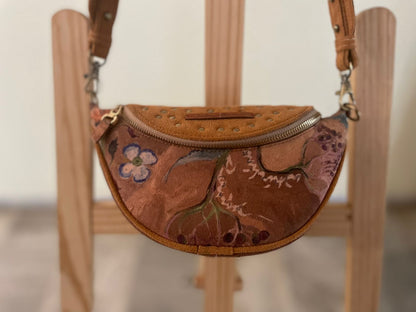 Brown Floral Fanny Bag